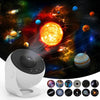 13PCS Film Discs Star Projector Galaxy Night Light Globe Starry Nebula LED Lamp Rotating